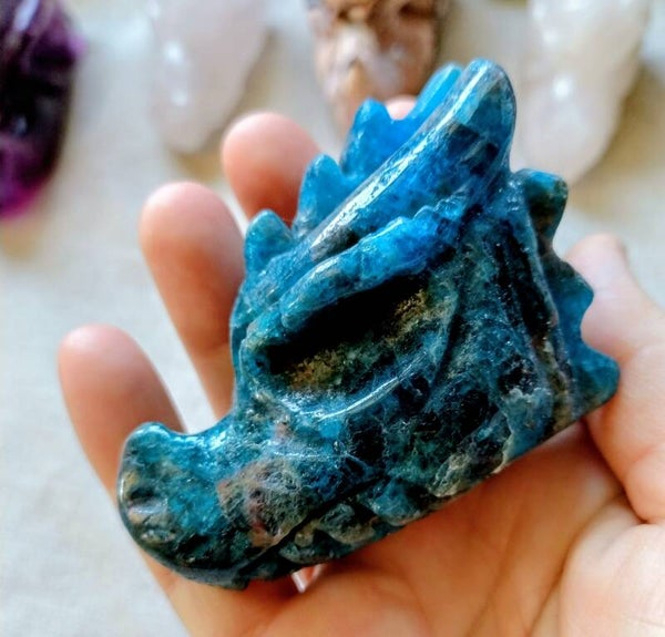 Carving apatiet dragon head