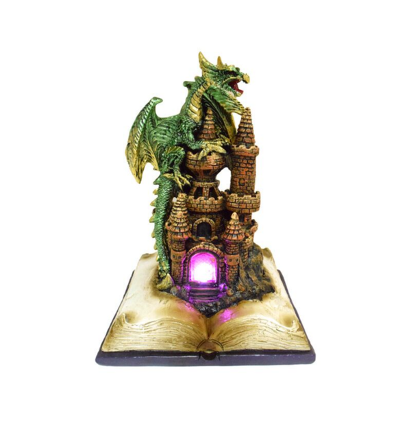 Bewaker van het boek draak met ledlicht