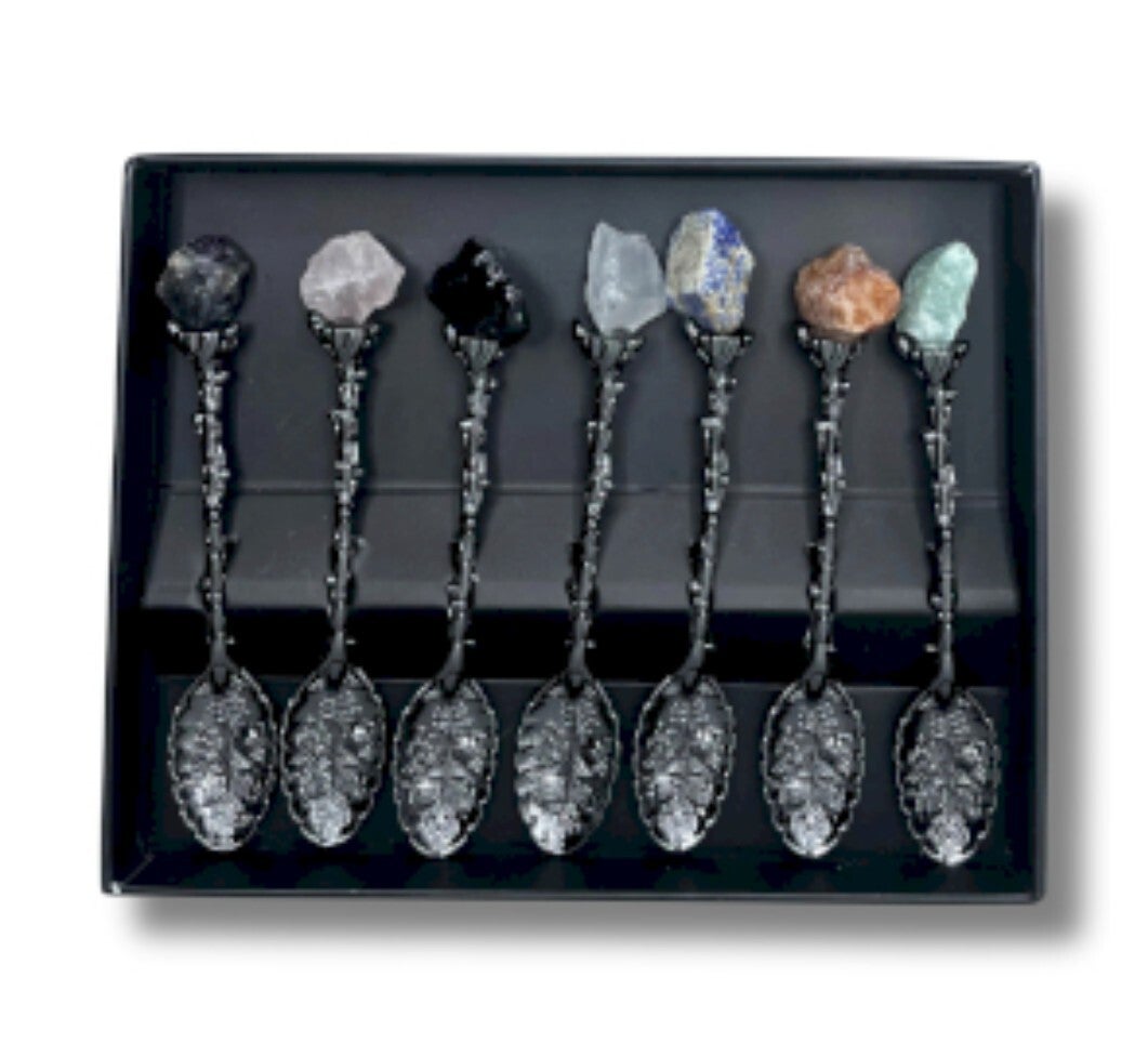 Set edelstenen heksenlepels