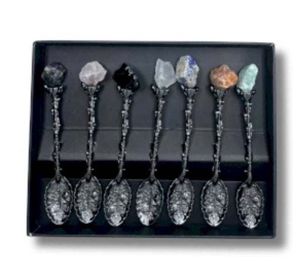 Set edelstenen heksenlepels