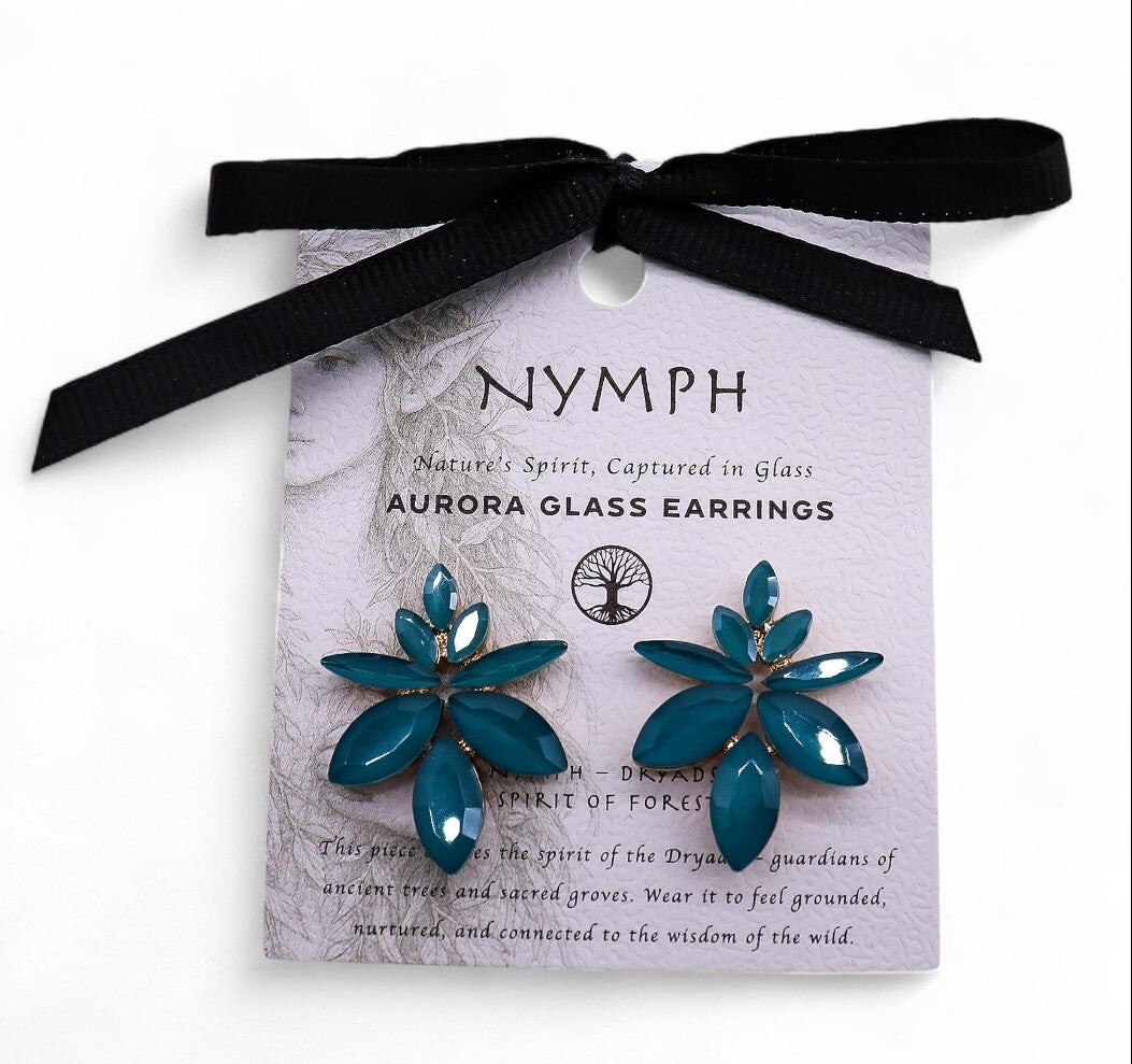 Aurora glass earrings spirit