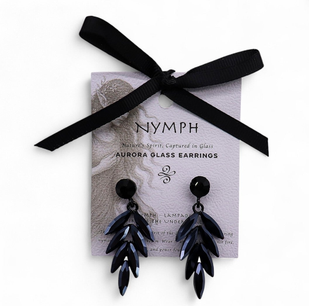 Aurora glass earrings spirit of the underworld