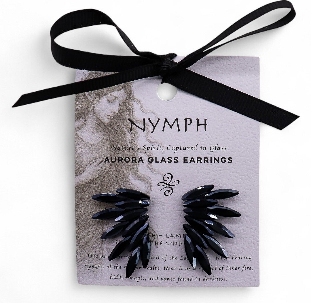 Aurora glass earrings spirit of the underworld
