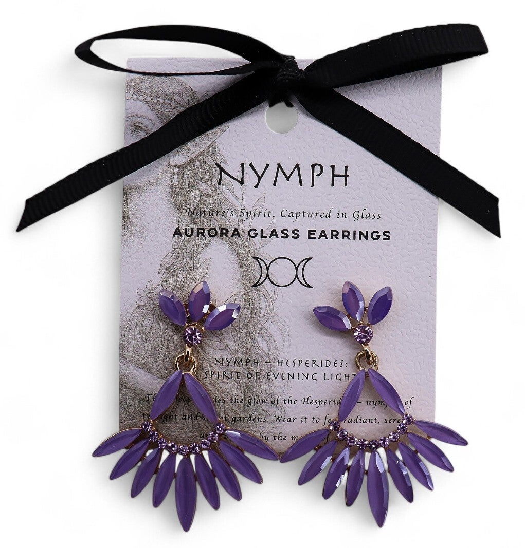 Aurora glass earrings frech water