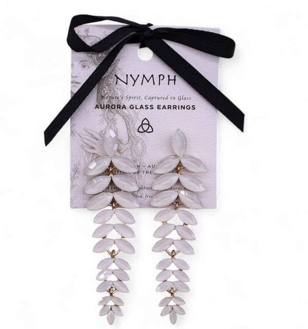 Aurora glass earrings spirit of the sea