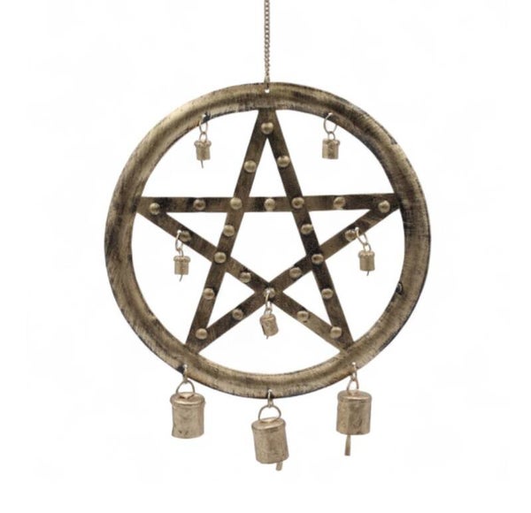 Koperen xl hanger pentagram