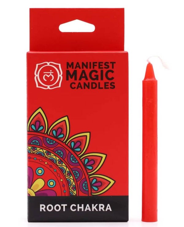 Manifistatie kaarsen rood