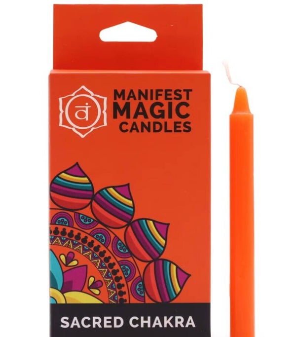 Manifistatie kaarsen oranje