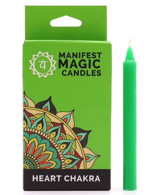 Manifistatie kaarsen groen