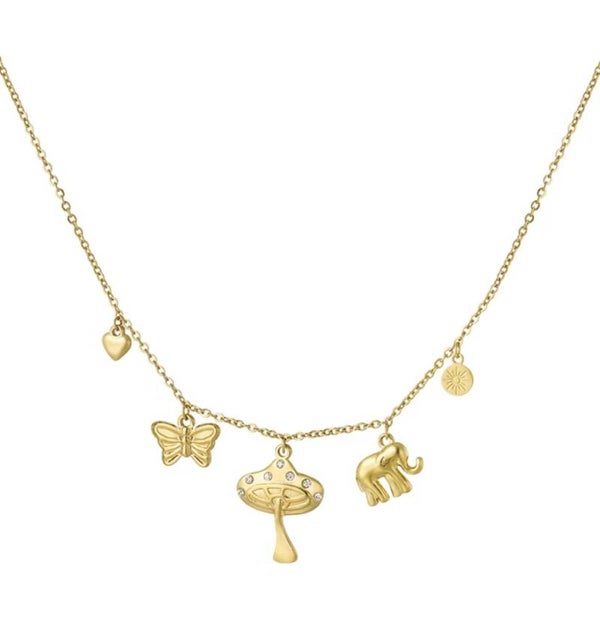 Rvs Neckless forest