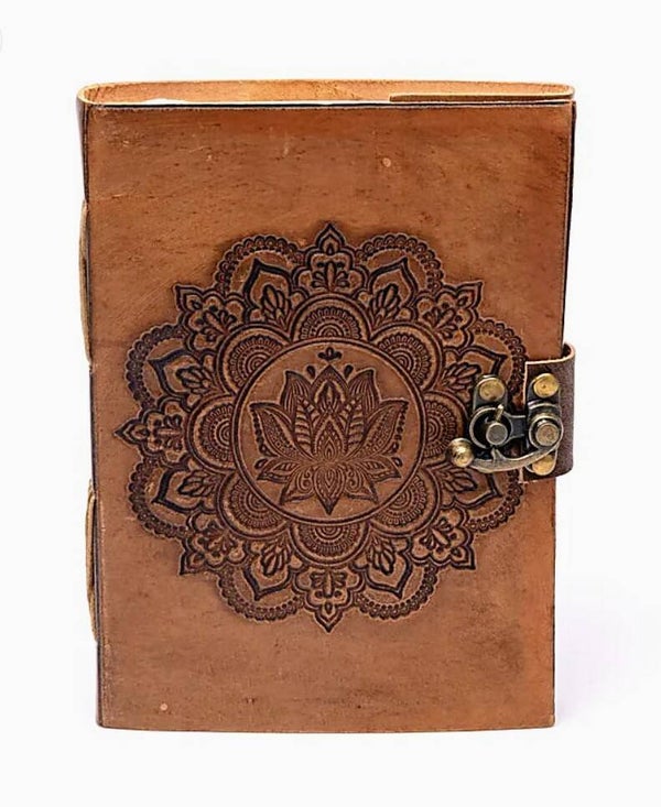 Lederen boek bloem des levens