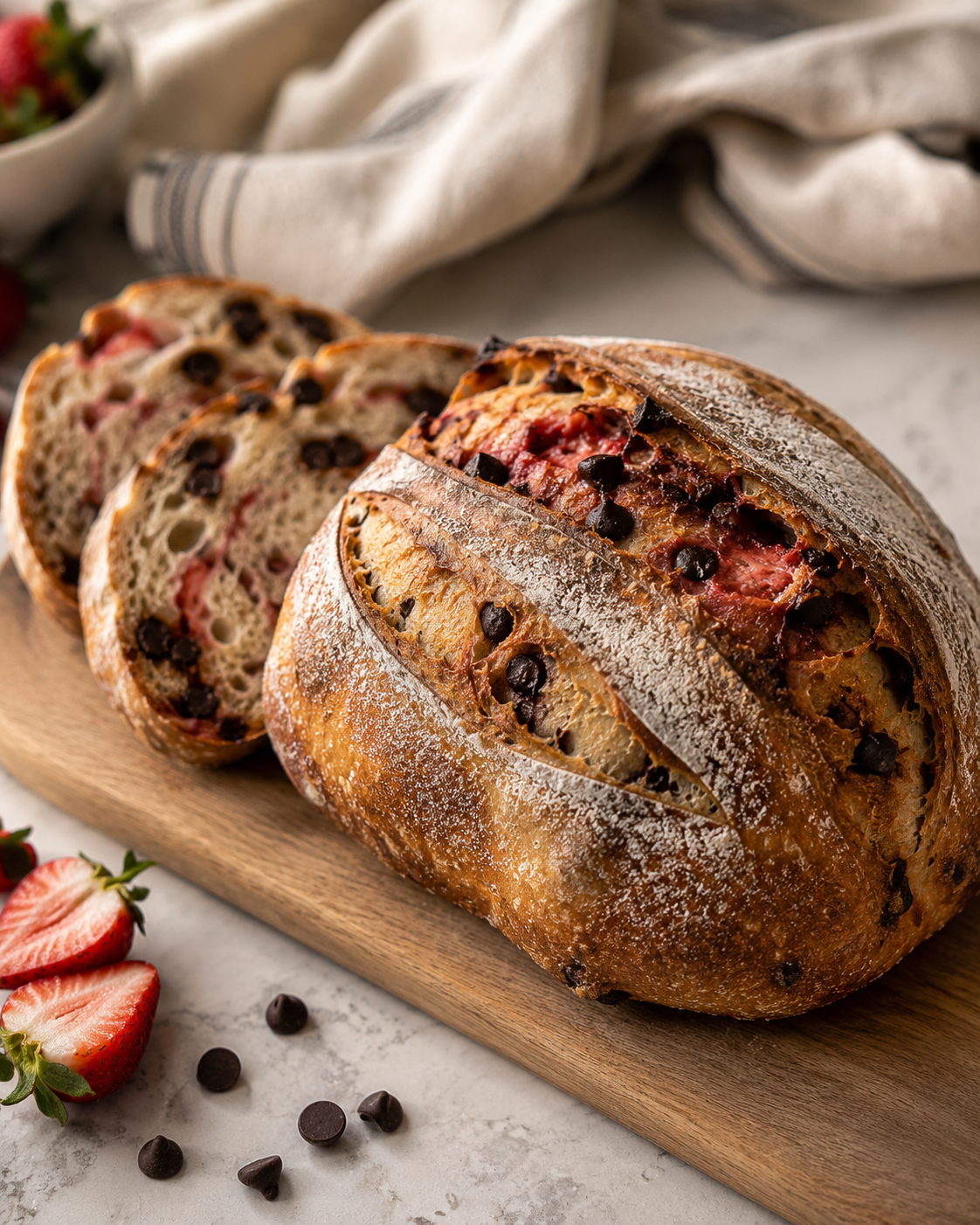 Strawberry Chocolate Chip Sourdough