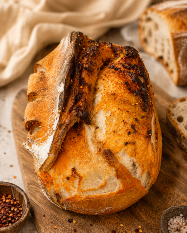 Chili oil sourdough