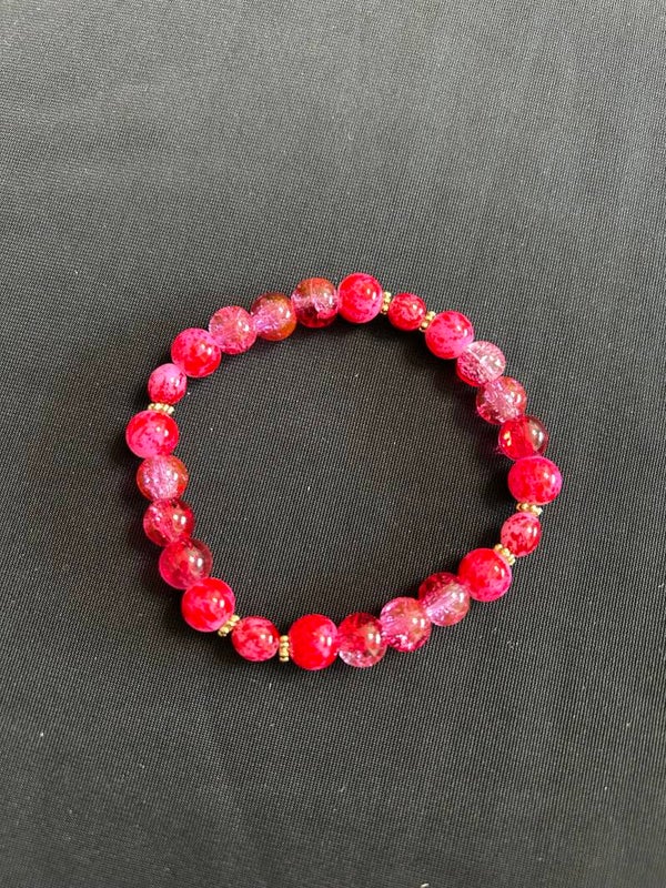 Red / hot pink bracelet
