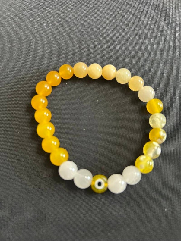 Yellow bead bracelet