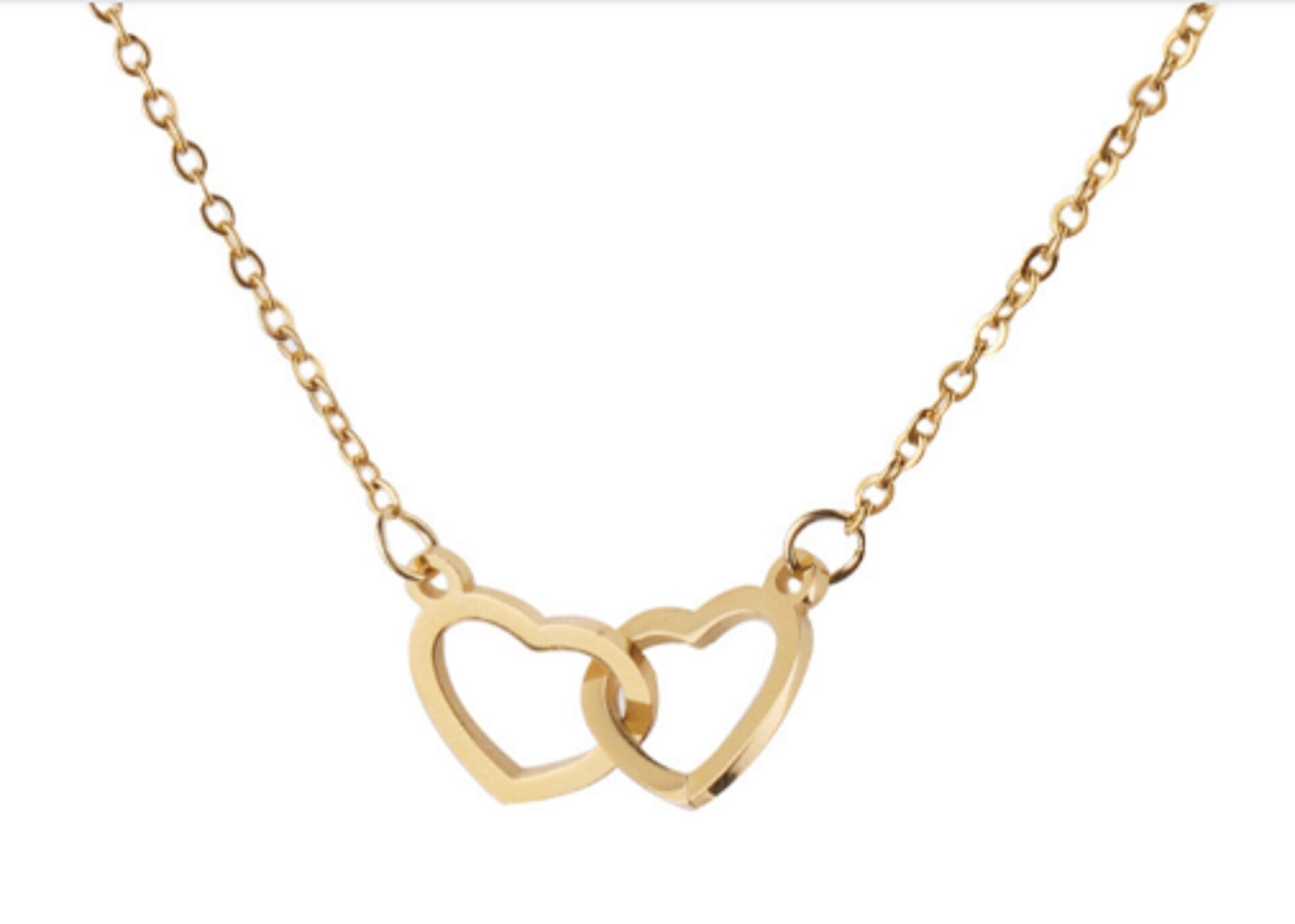 Ketting met dubbel hart - Endless Love