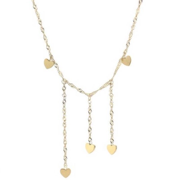 Ketting met hartjes - necklace with hearts