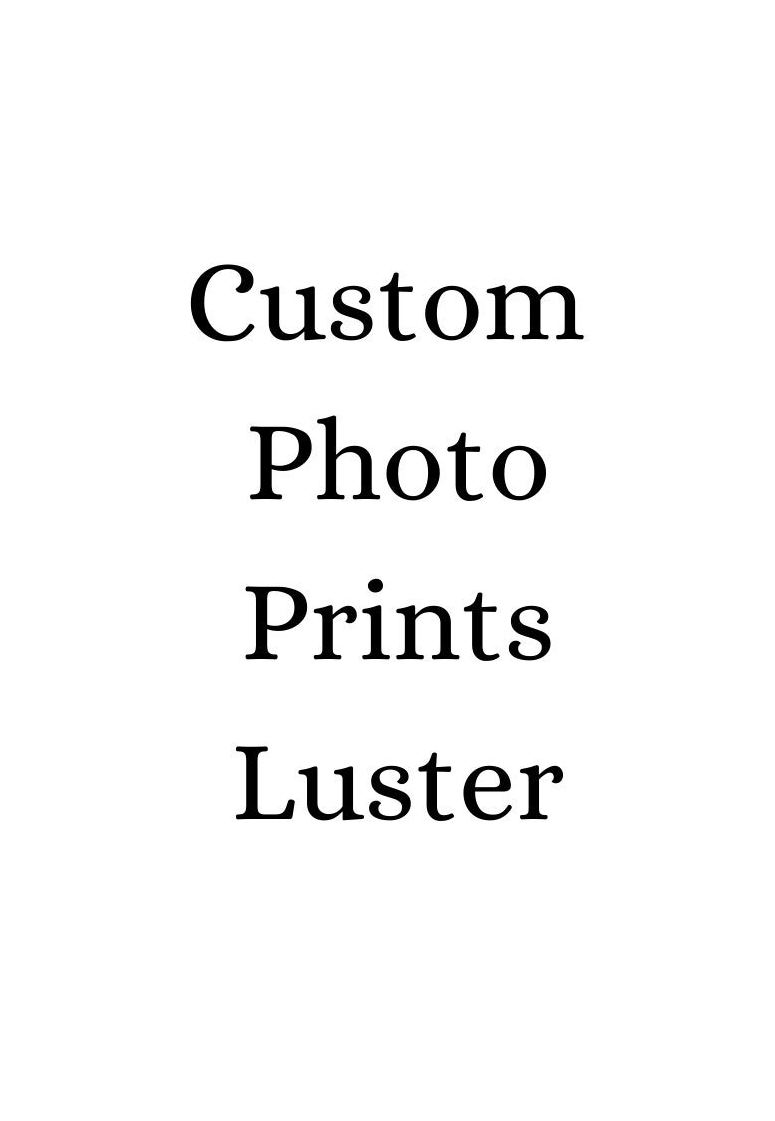 Custom Photo Prints Luster