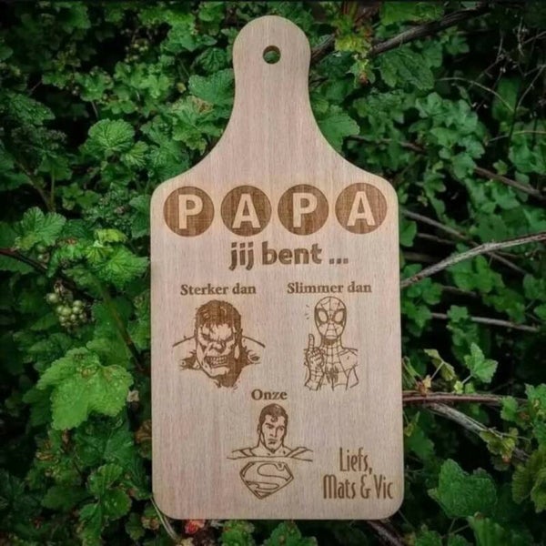 gelaserde houten plank
