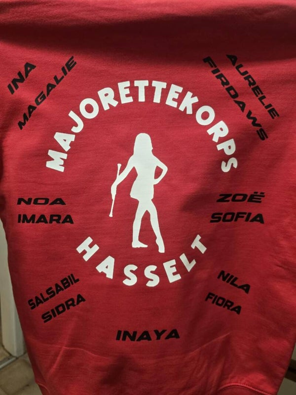 Gepersonaliseerde Hoodie Majorette Hasselt