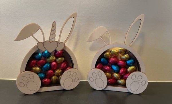 Konijn ‘pot’ voor paaseitjes