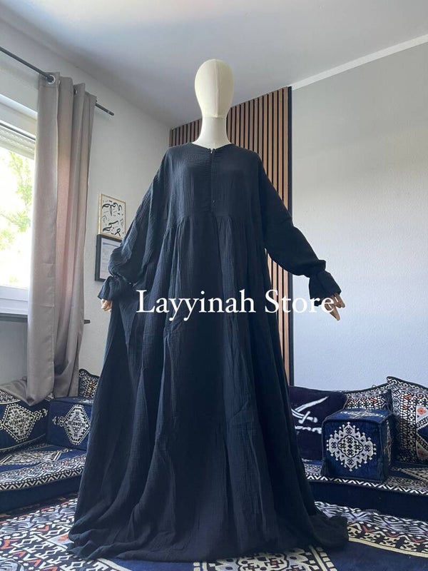 Baumwolle Abaya Musselin