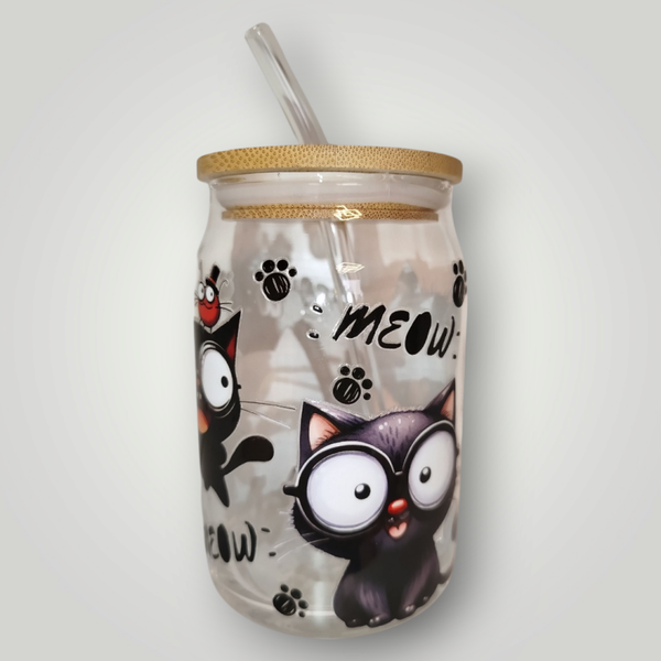 Trinkglas Miau Katze 350ml