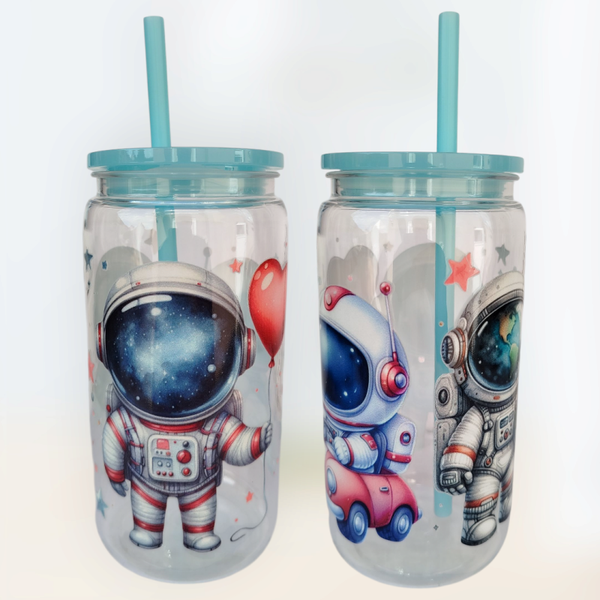 Kinder Trinkbecher 500 ml Astronaut Herz