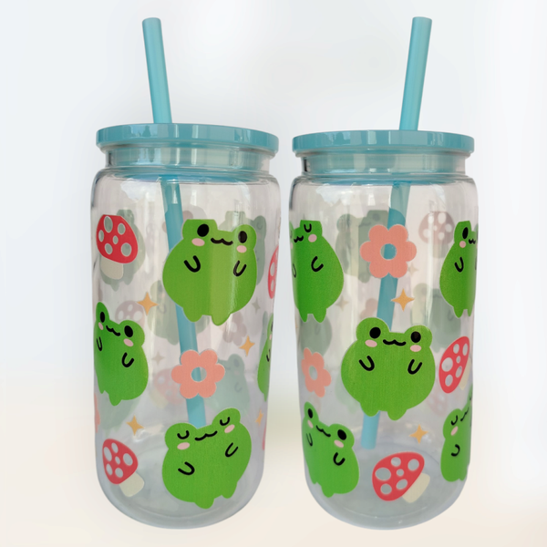 Kinder Trinkbecher 500 ml Frosch und Pilz