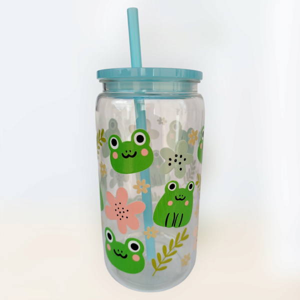 Kinder Trinkbecher 500 ml Frosch und Blume