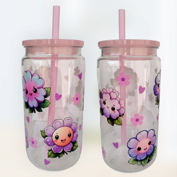 Kinder Trinkbecher 500 ml Blume Lila