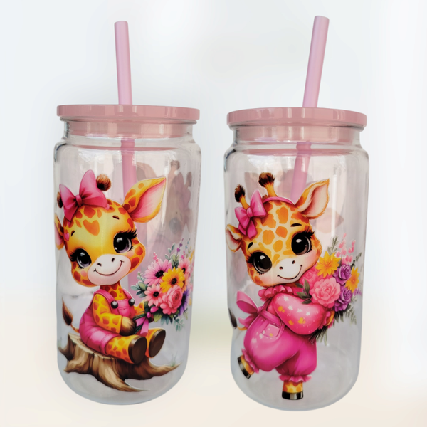 Kinder Trinkbecher 500 ml Giraffe stehend