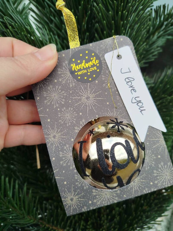 XMAS Kugel "I love You"