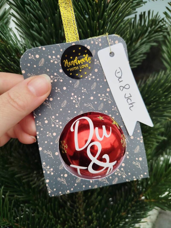 XMAS Kugel "Du & Ich"