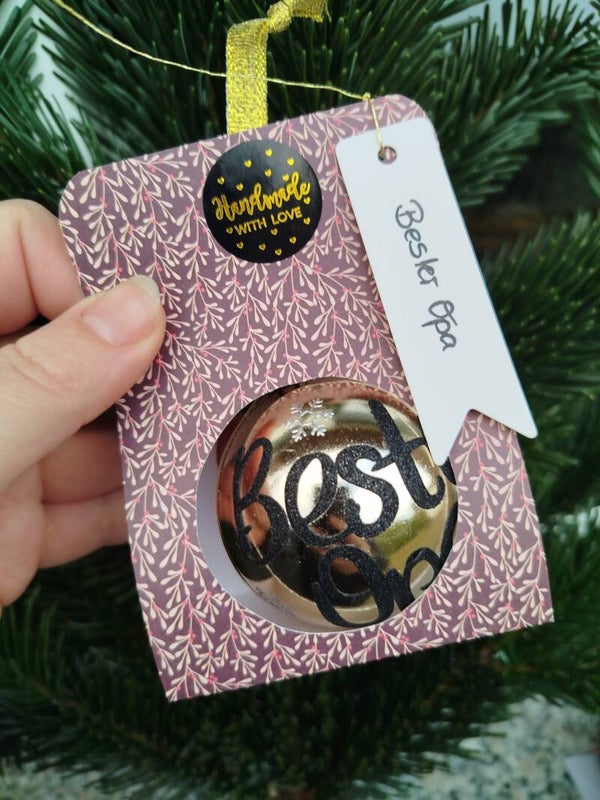 XMAS Kugel "Bester Opa"