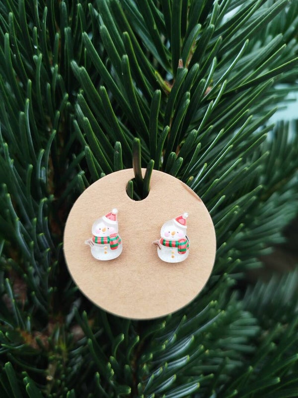 XMAS Ohrstecker Schneemann
