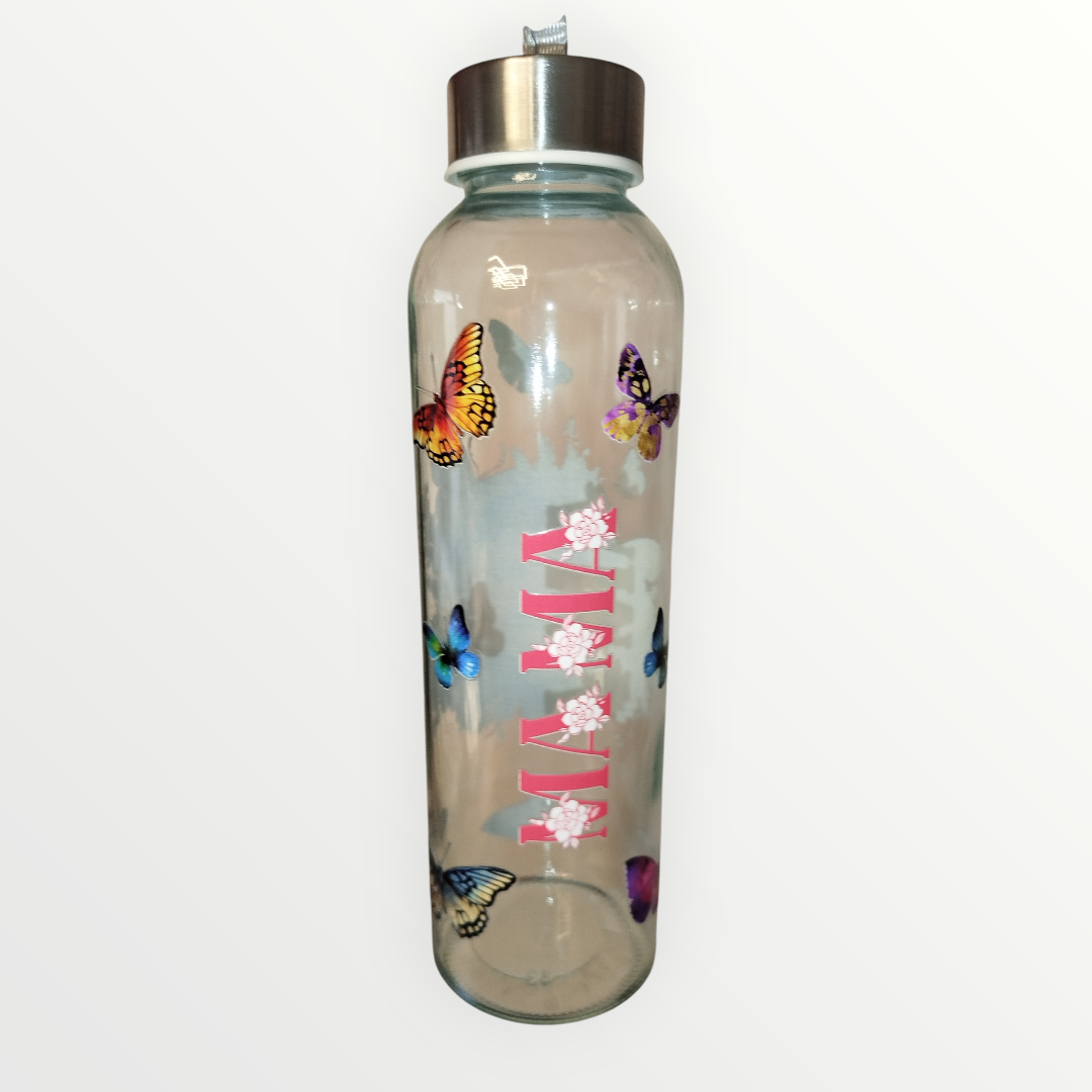 Trinkflasche Mom Schmetterling