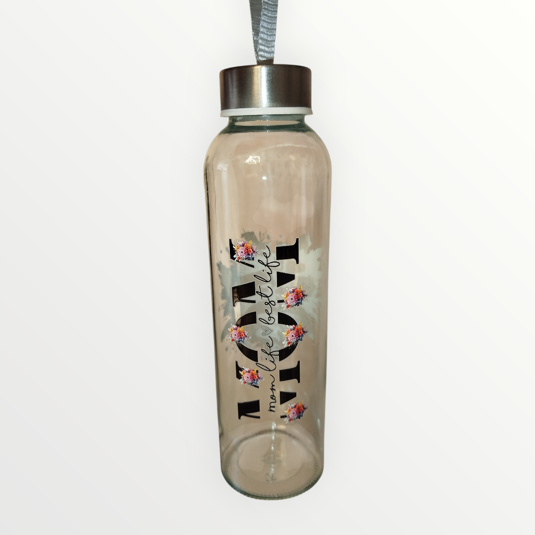 Trinkflasche Mom Blumen