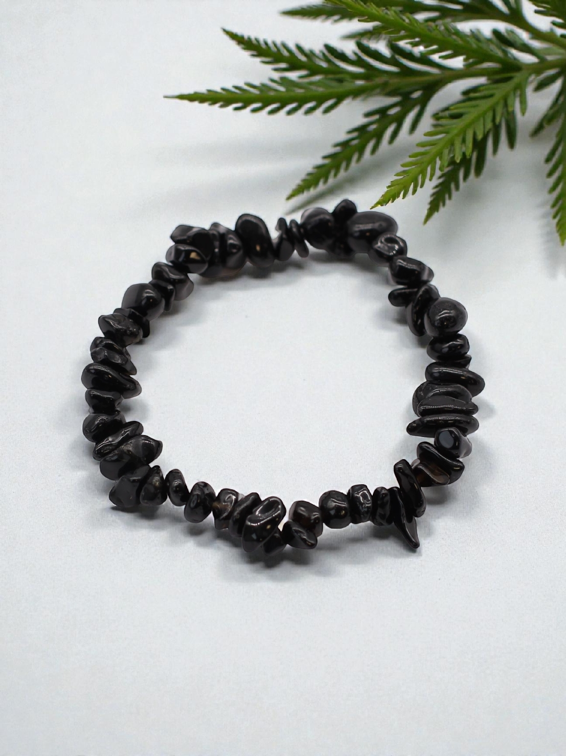 Splitterarmband Schwarzer Achat