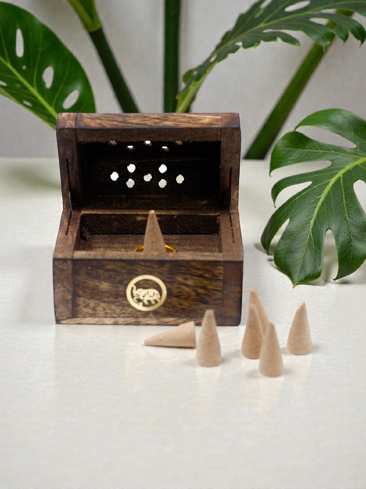 Rauchbox für Räucherkegel