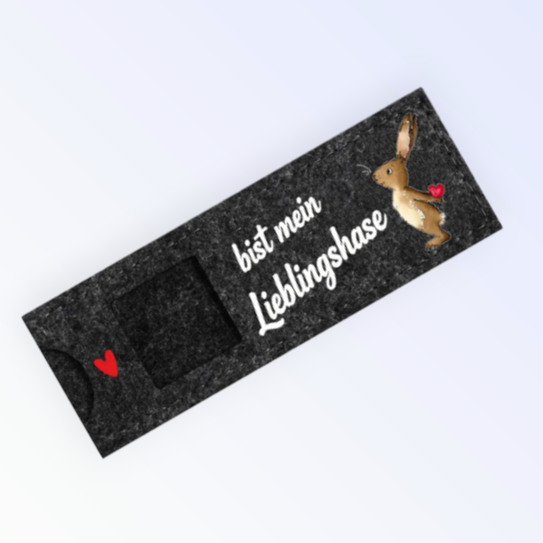 Schokoriegel Filzverpackung Ostern