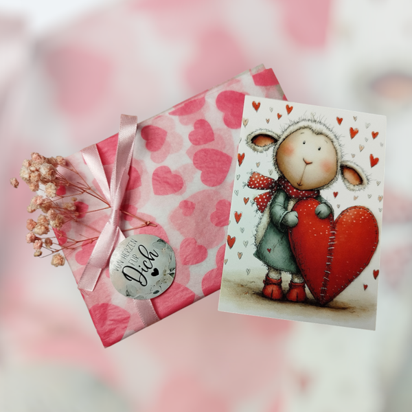 Geschenk verpacken Liebe