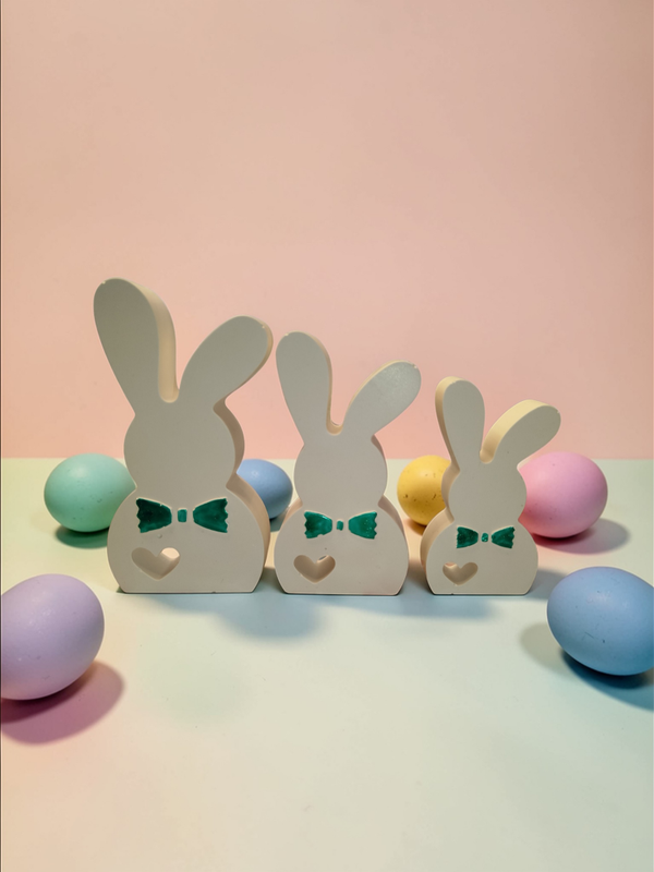 OSTERN 3er Hasenset Grün