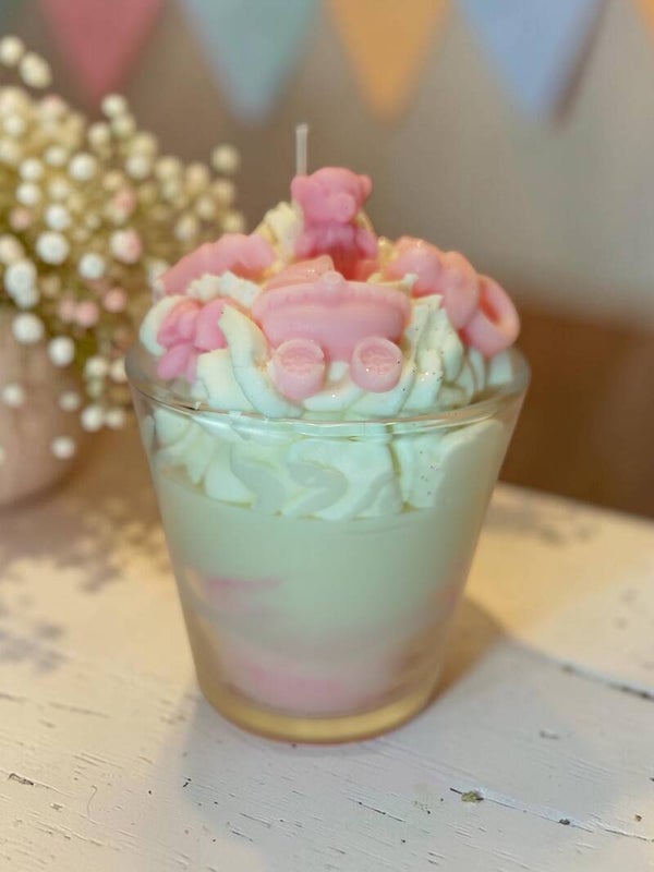 Handmade Dessertkerzen *It's a Girl*
