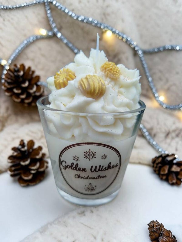 Dessertkerze Golden Wishes