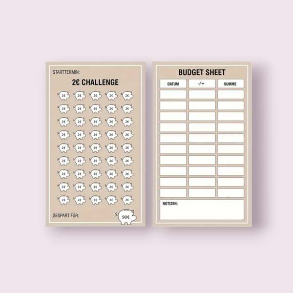 Budgetplanung 2 € Challenge