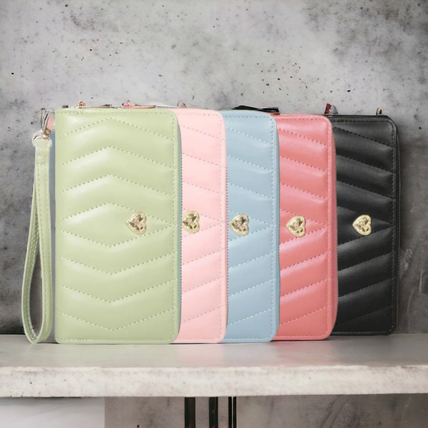 Geldbörse mit Herz verschiedene Farben