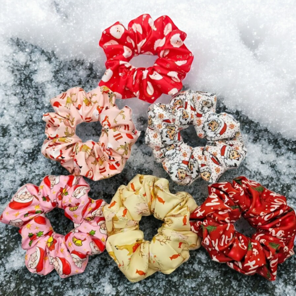 XMAS Scrunchies Weihnachtsmotive