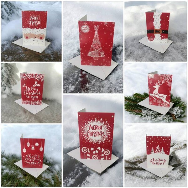 XMAS Grußkarten verschiedene Motive