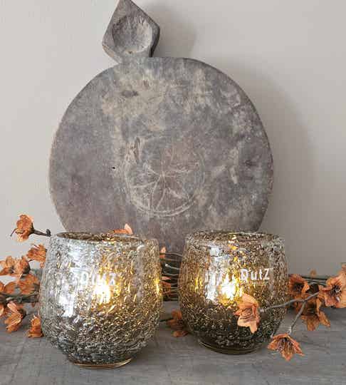 Dutz theelichthouder | Diva Amber 10cm